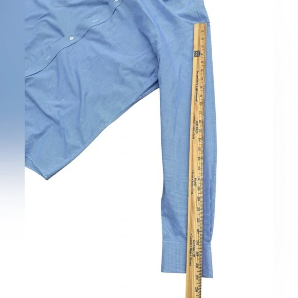 Lauren by Ralph Lauren men’s size 17 1/2 36/37 100% cotton front button shirt. - Picture 5 of 6